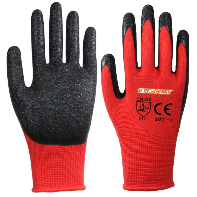 

China upplier cotton working gloves,240 Pairs, Red/black