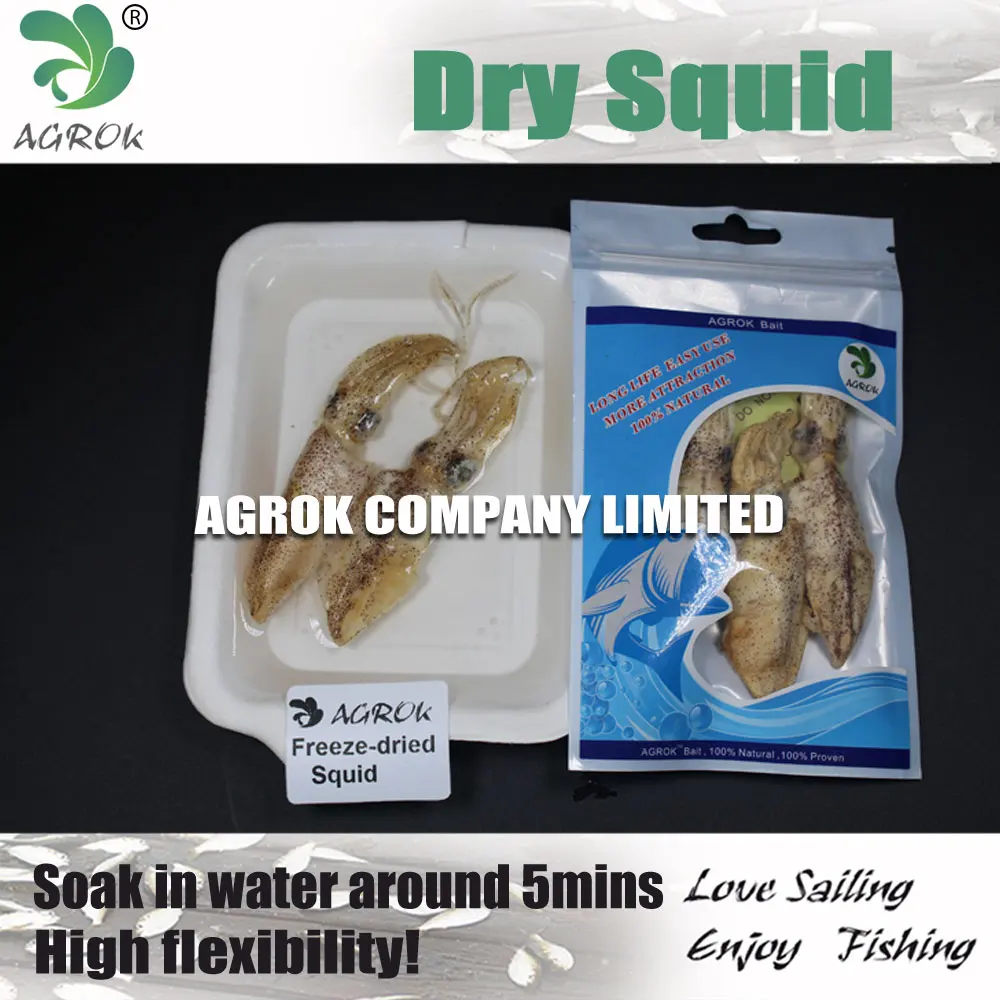 Alotfish Natural Fishing Bait Freeze Dried Squild Fishing Lures Fishing