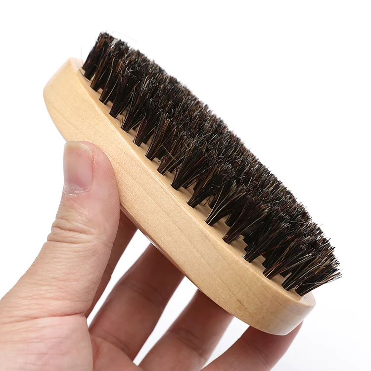 boars hair beard brush