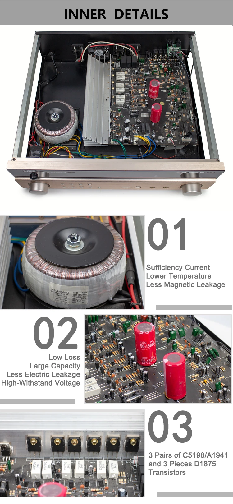 Home Theater Amplifier System 51 5.1 Amplifier Hifi Power Channel Audio Home Theatre Theater Amp