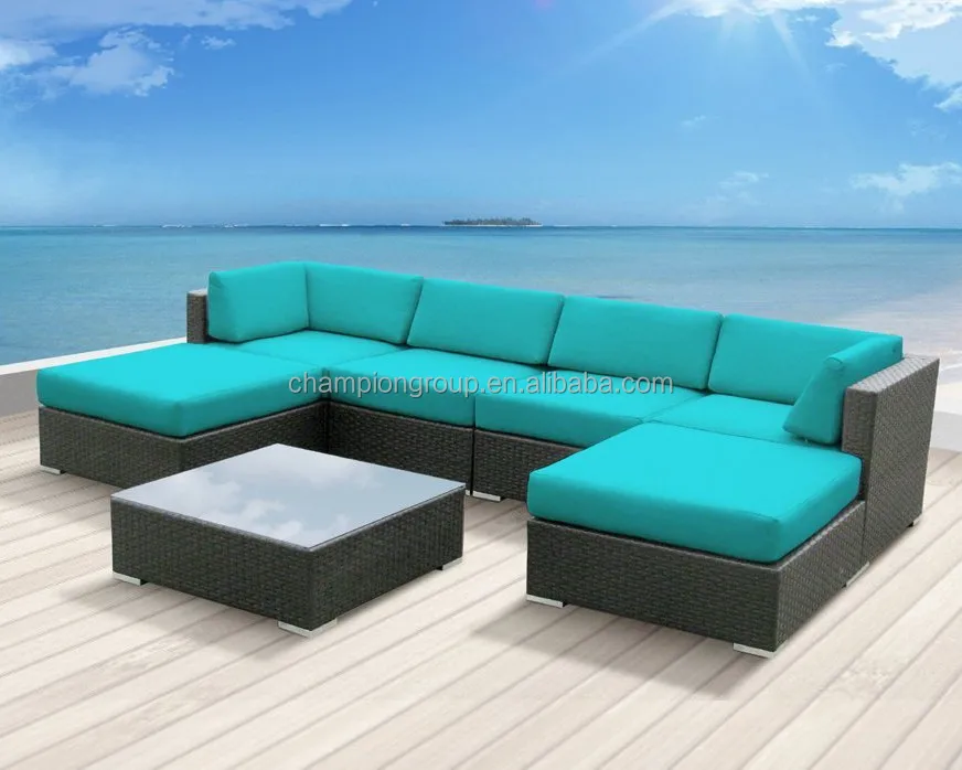 Luxxella Patio Mallina Outdoor Wicker Furniture 7-piece All Weather Couch Sofa Set,Turquoise - Buy 7pc Outdoor Wicker Sofa,Patio Mallina Couch,Outdoor Luxxella Patio Mallina Outdoor Wicker Furniture 7-piece All Weather Couch Sofa Set,Turquoise - Buy 7pc Outdoor Wicker Sofa,Patio Mallina Couch,Outdoor