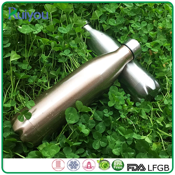 500ml Double wall vacuum stainless steel water bottle cola shaped