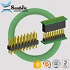 hard hardness pin header connector 1.27mm 2.0mm 2.54mm pitch gold flash/ tin plated