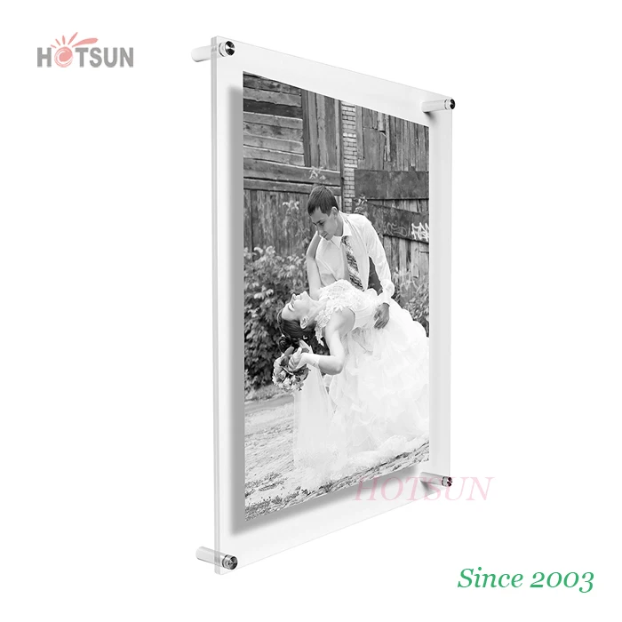 A5 A4 A3 A2 A1 Wall Mount Acrylic Sandwich Frames With Advertisement