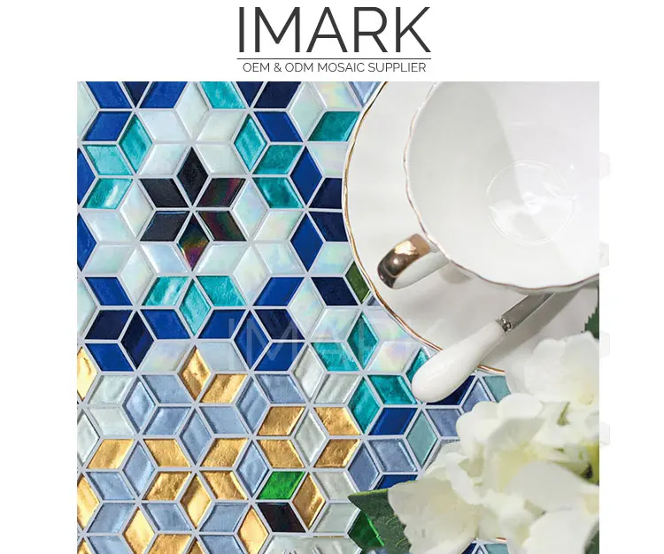Diamonds Surat Glass Mosaics Tile For Tailor Shop