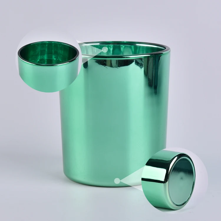 Luxury glass electroplated votive candle holder home decor in bulk