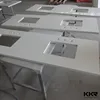 prefab Acrylic solid surface resin granite top kitchen table