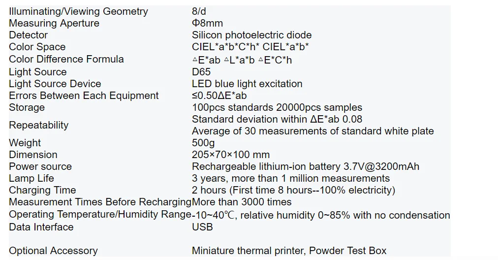 NR200 Precision Colorimeter liquid edible oils colors color difference meter