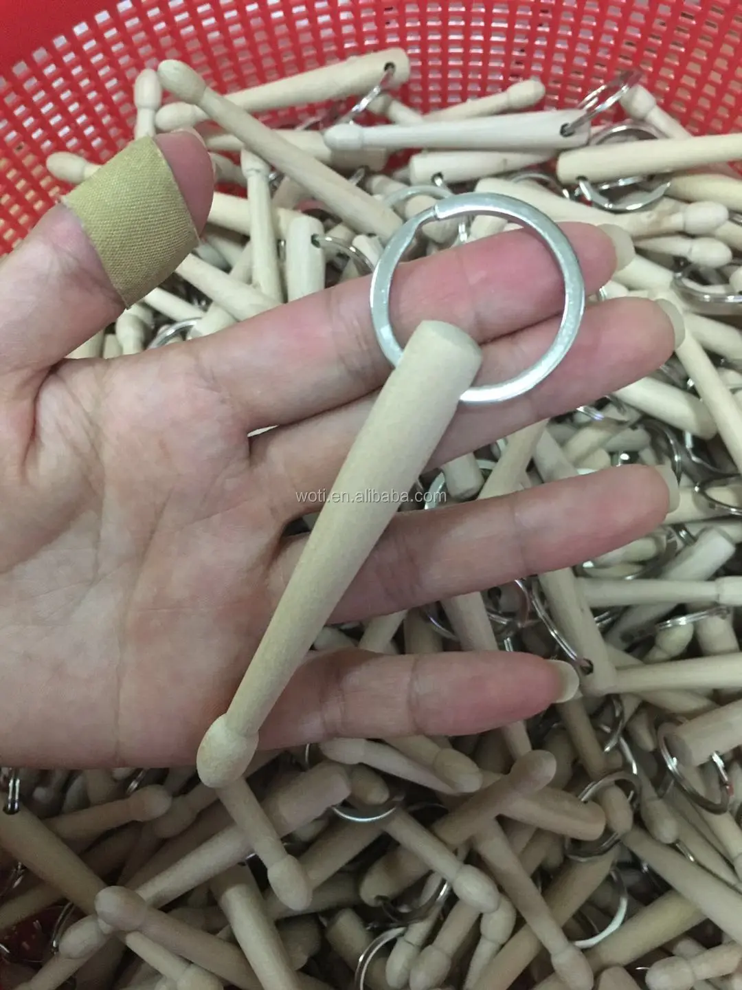 Factory Custom Logo On Ecofriendly Wood Smart Mini Drum Sticks