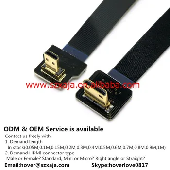 5cm 196 Ultra Thin Hdmi Cable Straight Type A Male To Male Type C