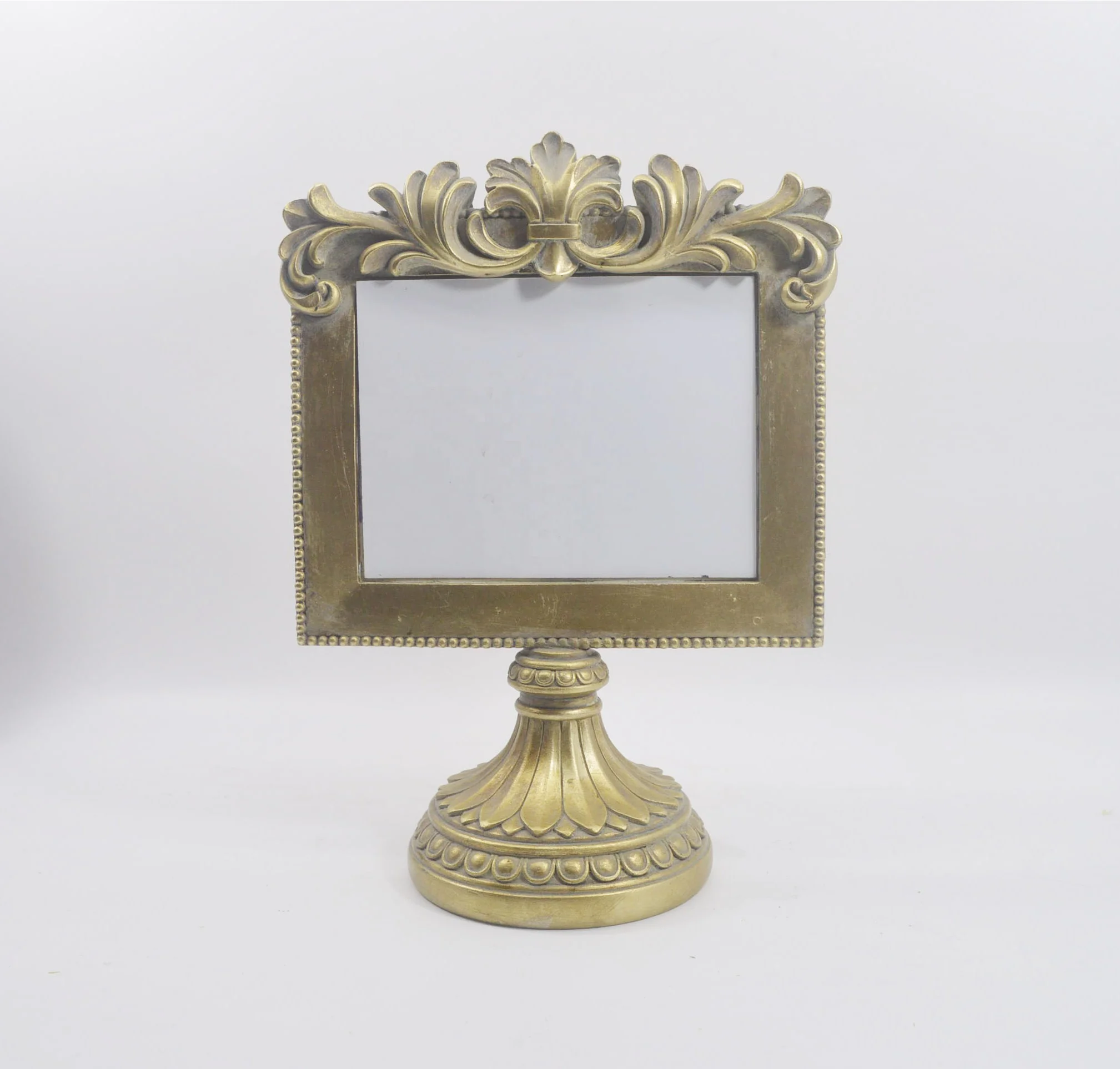 Oval Baroque Ornate Standing Photo Frame Holder Gold 5x3.5 Buy Ornate
