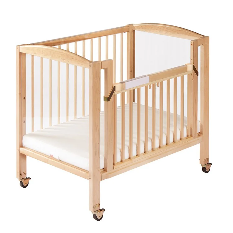 Montessori New Style Custom Design School Used Baby Crib With Wheel