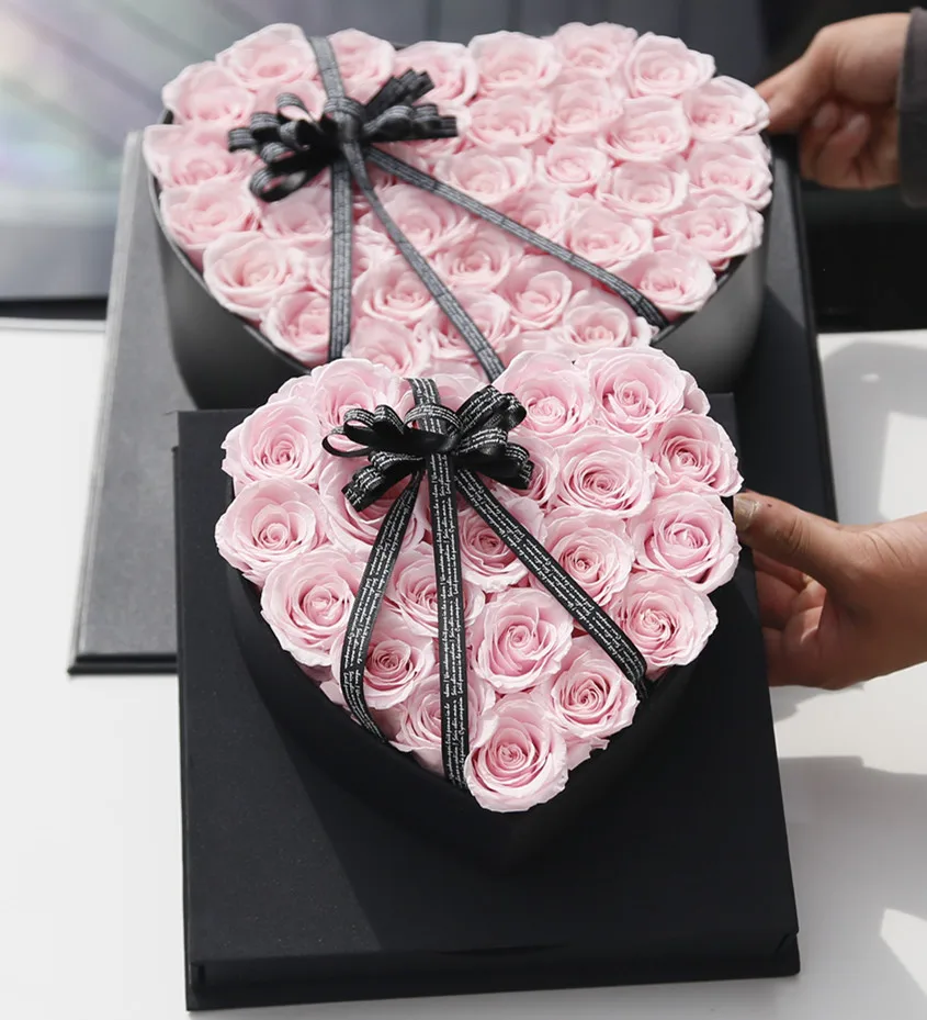 新风格保存玫瑰花心玫瑰花在盒子里