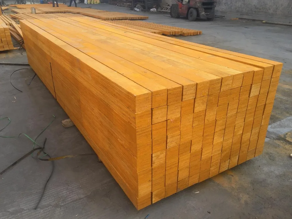 Timber beam for shuttering construction