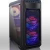 A51 Crystal Computer Cabinet with ABS and Metal Mesh Front Panel PC Desktop for Gaming Casing-Mirror