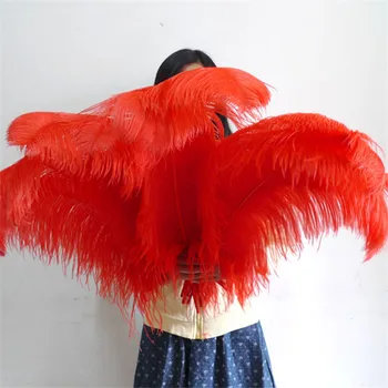 large red ostrich feathers