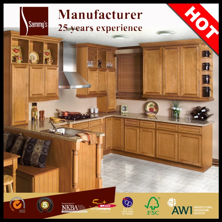 Ak1665 China Factory Made Red Cherry Solid Wood Shaker Style Panel