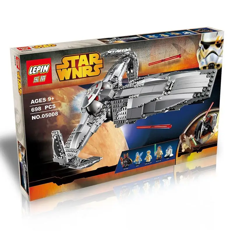 Star Wars The Force Awakens Sith Infiltrator Building Blocks Darth Margus R2 D2 Minifigure Bricks Toy