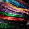 Wholesale 0.3mm Flashabou Holograpic Crystal Flash Tinsel Fly Fishing Tying Dressing Materials for Fishing Lure