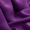 Purple Solid Color Dyed Pure 23mm Silk African Satin Fabric Price Per Meter of Silk Fabric