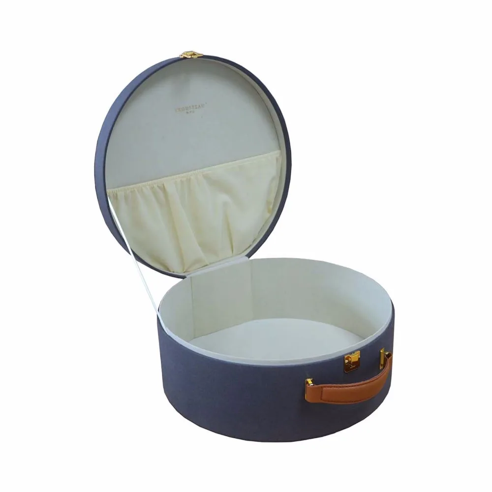 China Factory Fashion Round Leather Hat Boxes Wholesale Buy Hat Box
