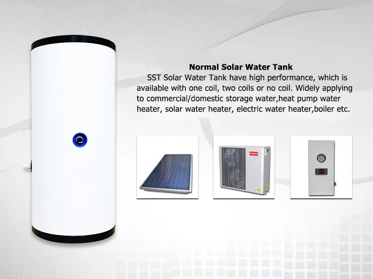 Solor Power Hot Water Tank,Roof Solar Water Buffer Tank 100liter For