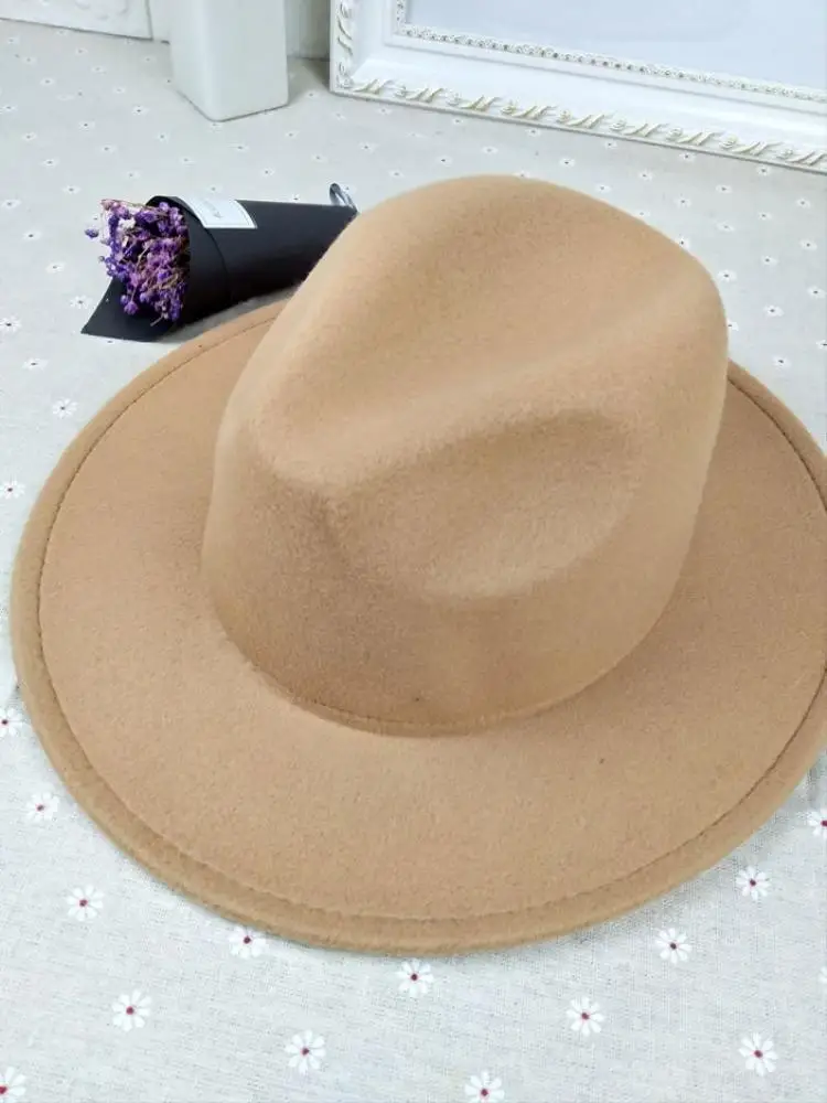 Wholesale Blanks Wool Felt Effect Bodies Juzz Hats 7cm Wide Brim Women