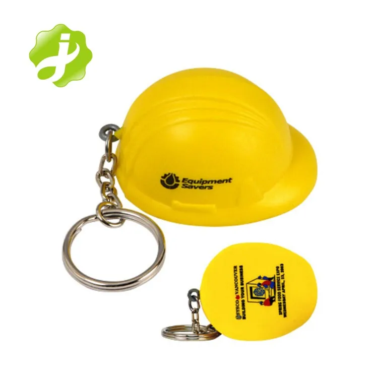 Promotion Plastic White Safety Helmet Keychain With Custom Logo Buy
