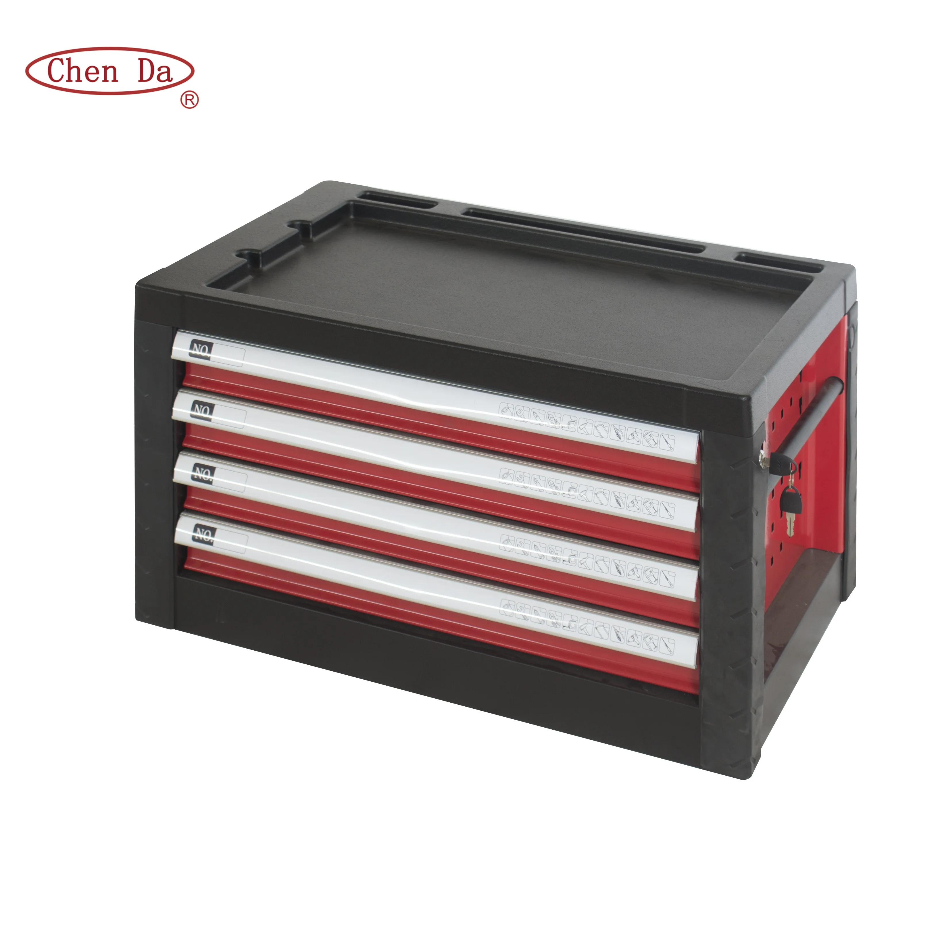 Metal Tool Box Us General Tool Box With 4 Drawers With Handle And Lock