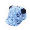 High quality cotton cute print crochet baby infant baseball caps with cat ears