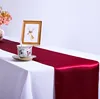 Home decor burgundy table runner, wedding satin table runner