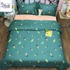 Pastoral style carrot print cotton comforter sets