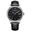Mexda brand business style stainless steel case japan quartz movement luxury men wrist watch with Day Date function
