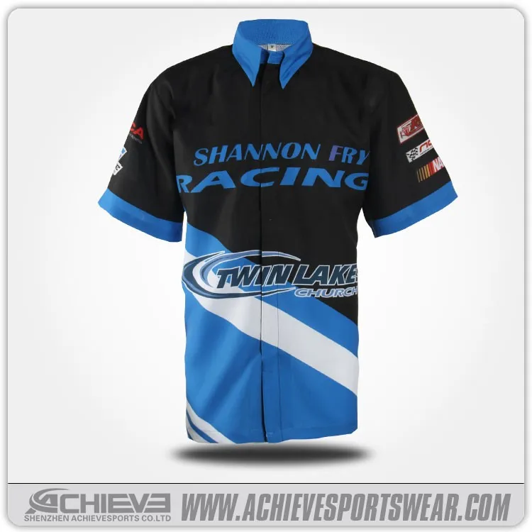 Custom Sublimation Racing Pit Crew Shirt Wholesale - Buy Racing Pit ...