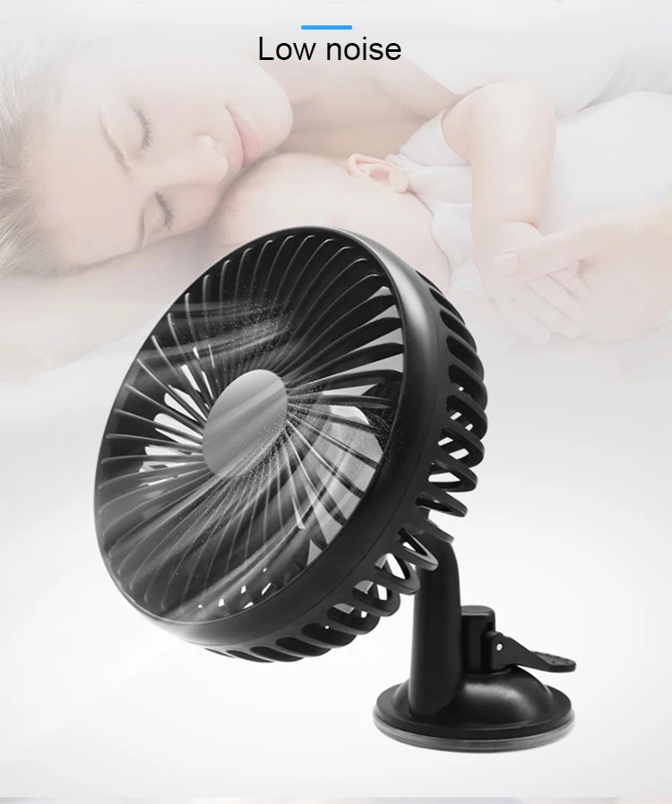 5V Car Interior Fan USB Car Cooling Fan With Plastic Leaves car