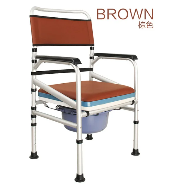 New Type Folding Adjustable Patient Elderly Potty Chair With Bedpan