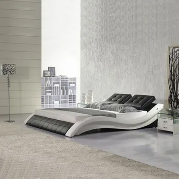 Special S Shaped Modern Design Leather Bed Used Bedroom Furniture Special S Shaped Modern Design Leather Bed Used Bedroom Furniture Double