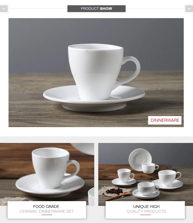 Hot Sale Porcelain Espresso Cappuccino Coffee Bulk China Teacup Tea Cup
