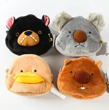 New style Japan wombat family cartoon platypus plush Drawstring pouch 16 15cm 20160328
