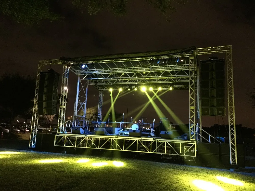 Поставить stage. Stage Truss. Ферма для освещения. Сцена на улице. Ферма для сцены.