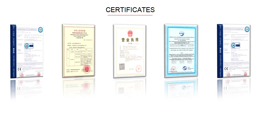 5 6.3 10 15 20 ton European single girder overhead travelling crane made in China for sale