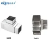 3 Way Square Tube Connectors 3-Way Flush Elbow Stainless Steel Handrail Elbow Flush Angle Fittings