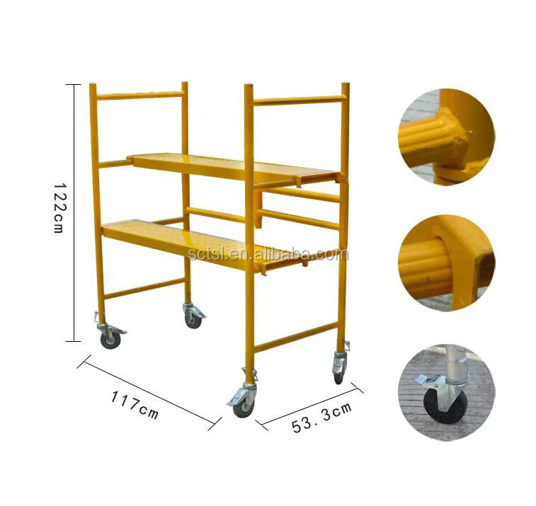 4 Feet 5 Feet 6 Feet Multipurpose Mini Foldaway Scaffold In Ladder 