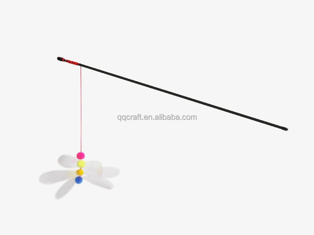 Free Samples Wooden Stick Cat Teaser Fishing Rod Cat Wand Cat