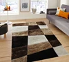 brown shaggy rug factory price polyester 3d shaggy carpet for living room