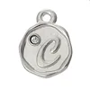 Zinc Alloy Metal Fashion Jewelry Making A-Z 26 letters crystal Alphabet pendant Charm