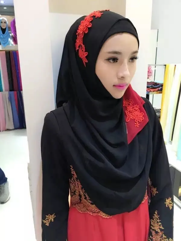 Wholesale Hot New Style Muslim Dubai Hijab Islam Scarves Hot Arab Sexy 