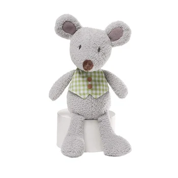 grey mouse stuffed animal