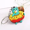 Bear With Dougnut Food Cartoon Keychain PVC Key Keyring Cute Animal AD1582