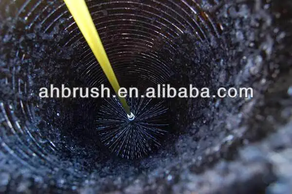 Wholesale cylinder type steel wire chimney brushes Household nylon chimney sweep brush